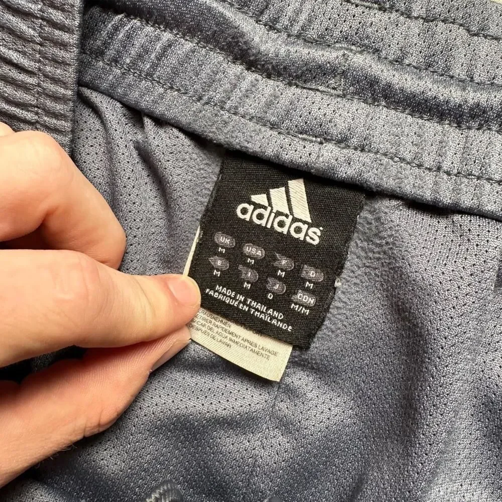 Adidas Men's Black and Grey Shorts